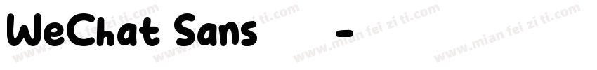 WeChat Sans数字免费下载字体转换